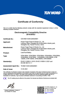 EMC Certificate for 2205020 02SN