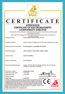 Certificate for lithium battery storage