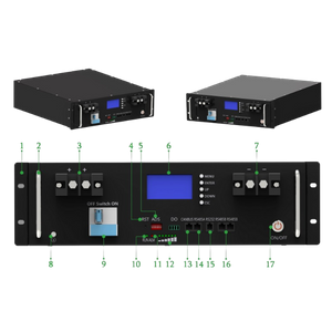 48V 100Ah Rack Mounted Lifepo4 Battery