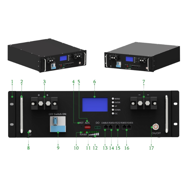 48V 100Ah Rack Mounted Lifepo4 Battery